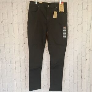 NWT Levis 721 High Rise Skinny Jeans Womens 16 Medium W33 L30 Black Hypersoft